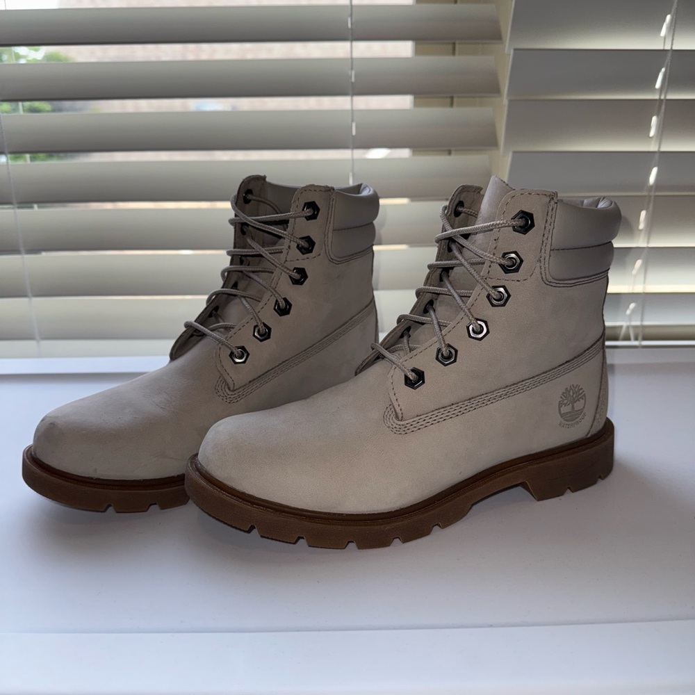 Timberland Women's Grey Leather Boots